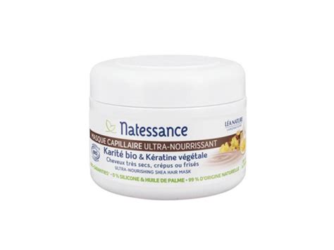 Natessance Masque Capillaire Ultra Nourrissant Karit Bio Et K Ratine