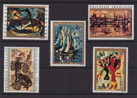 POLYNESIE SERIE COMPLETE DE 5 TIMBRES POSTE AERIENNE NEUF N 65 à 69