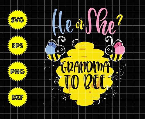 Bee Gender Reveal Svg