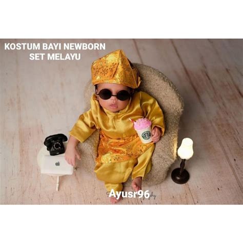 Jual Kostum Melayu Bayi Kostum Melayu Newborn Kostum Adat Padang Baju