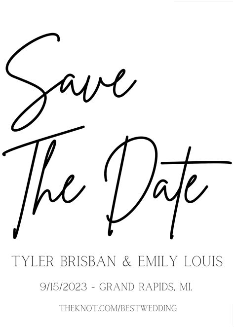 Save the Date Template - Etsy