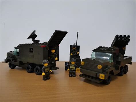 Rocket artillery truck and radar detection team with 6 minifigures lego ...