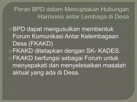 Badan Permusyawaratan Desa Ppt