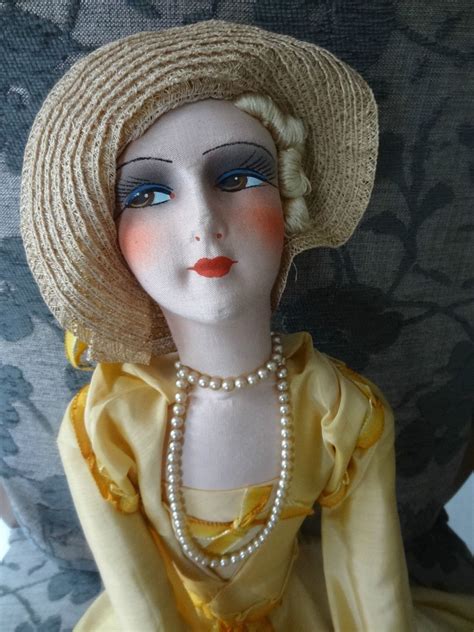 Ancienne Poup E De Salon Ou Boudoir Doll Art Deco Belle Poque