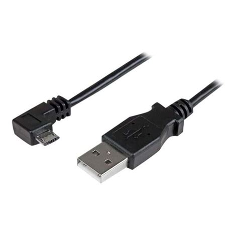 StarTech 6ft USB A To Right Angle Micro USB Charge Sync Cable M M 24AWG