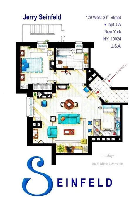 Jerrys Apartment Layout Rseinfeld