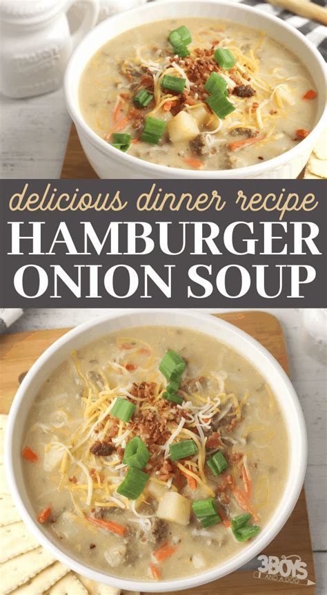 Hamburger Soup With Onion Soup Mix