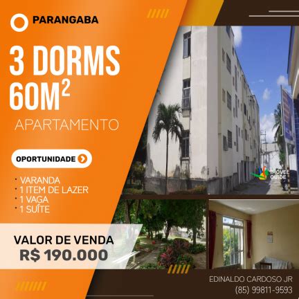 Apartamento Quartos Venda M Em Parangaba Fortaleza