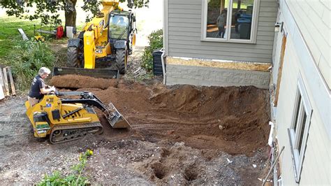 Backhoe Digging Footings