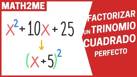 Factorizar Un Trinomio Cuadrado Perfecto Desde Cero Youtube