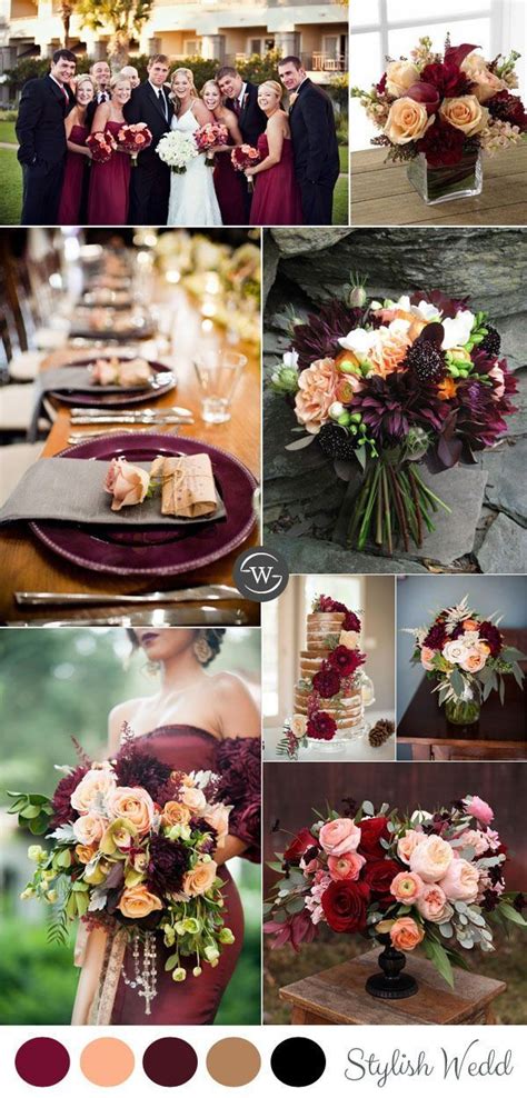 Wedding Trends 10 Fantastic Burgundy Color Combos For 2022 Fall