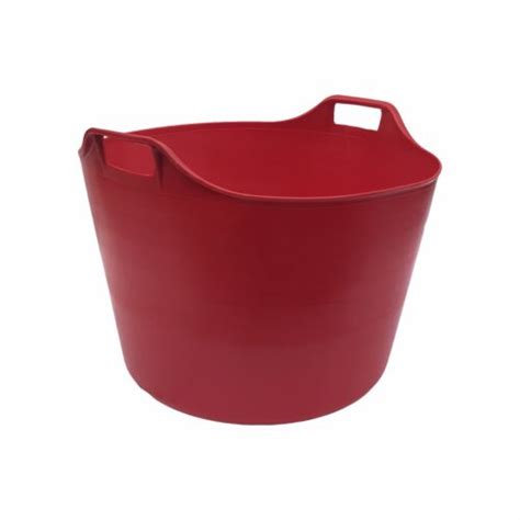 Red Extra Large L Flexi Tub Bucket Trug Storage Flexible Basket Heavy