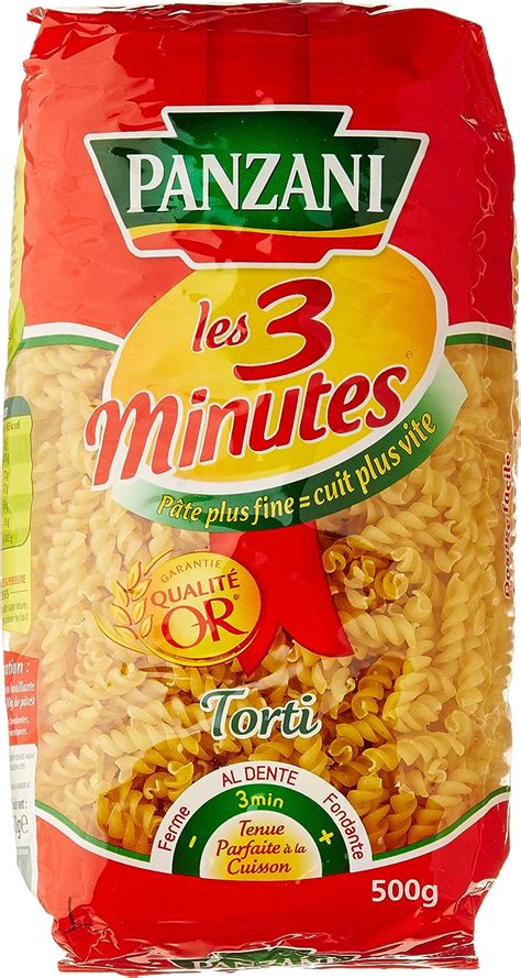 Panzani Pâtes Les 3 Minutes Torti 500 g Lot de 6 Amazon fr Epicerie