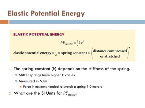 Ppt Elastic Potential Energy And Hooke’s Law Powerpoint Presentation Id 2485016