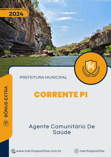 Apostila Agente Comunitário De Saúde Prefeitura de Corrente PI 2024