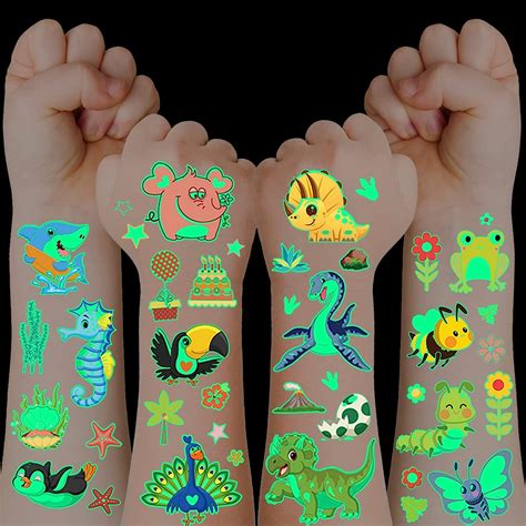 30 Feuilles Tatouage Enfant 400 Pcs Tatouage Ephemere Tatouage