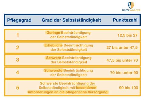 Pflegegrad 2 Die Verschiedenen Pflegegrade Und Wie Sie Ihre