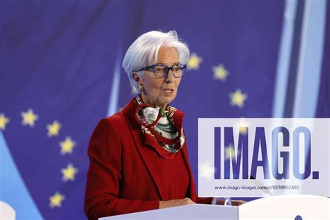 Ecb President Christine Lagarde At The Press Conference Of The European