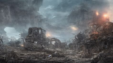 Prompthunt Isekai Sci Fi Artwork Shanty Town Apocalyptic Ruins Mad