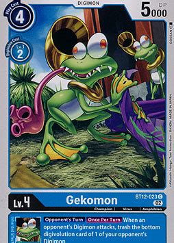 Gekomon Across Time Booster Serien Einzelkarten Digimon MAWO CARDS