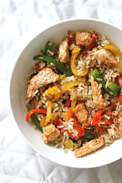 Chicken Bell Pepper Rice Ruchik Randhap