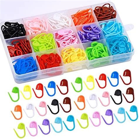 Jatidne Pcs Stitch Markers Crochet Knitting With Compartment Box