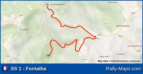 Ss Fontalba Stage Map Rallye Des Trois Ch Teaux Coupe