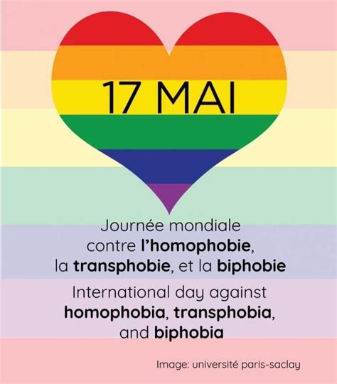 Mai Journ E Mondiale Contre Lhomophobie La Transphobie Et