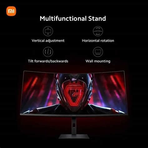 Buy Xiaomi G34wqi Ultrawide 34 Inch Qhd 180hz Gaming Monitor Black