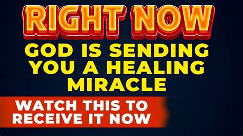 Watch This To Receive Your Healing Miracle Now Powerful Miracle