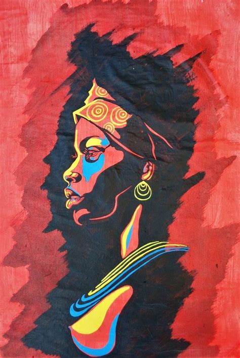 AFRICAN silhouette Painting by Oliver Martin Okoth | Saatchi Art in ...