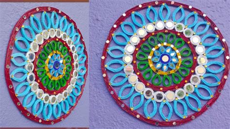 Beautiful Mandala Craft With Waste Newspaper Best Out Of Waste Diy