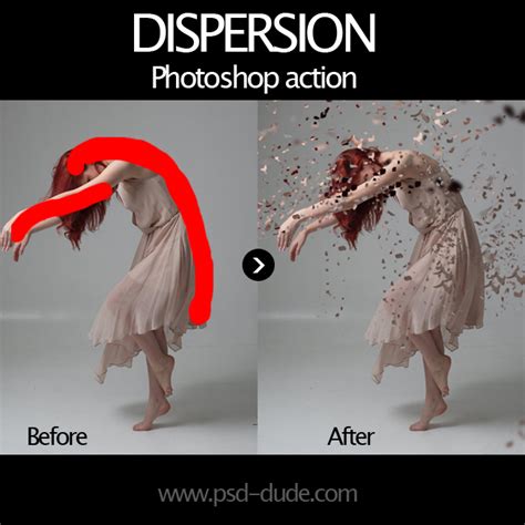 Dispersion Effect Photoshop Free Action Psddude