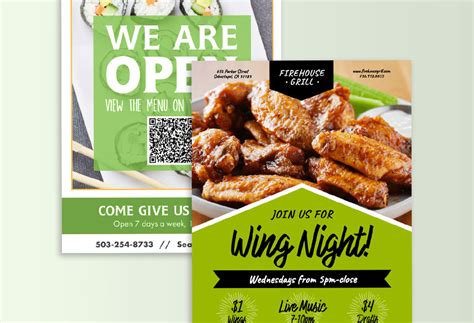 Free Custom Restaurant Flyer Templates Musthavemenus