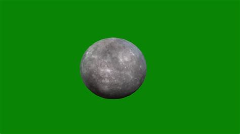 Planet Mercury Rotating Animated 3d Green Screen Youtube