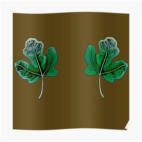 Adam And Eve Fig Leaf Photo Design A Piece Of Paradise Poster By