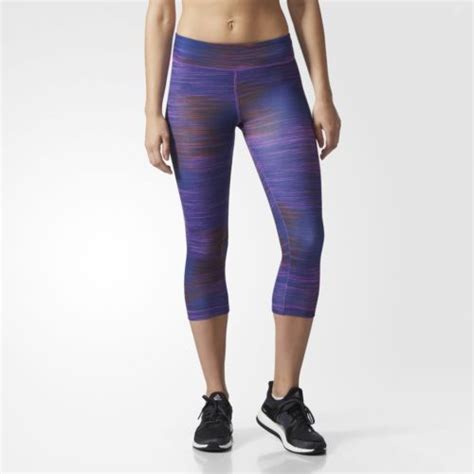 Adidas Womens Techfit Heathered Speed Capris B32637