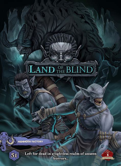 Land Of The Blind 5e Adventure Guide Book From Mammoth Factory Etsy