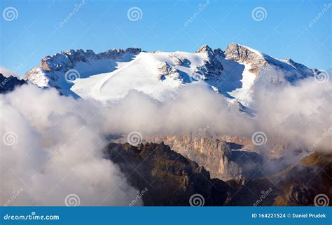 Marmolada The Highest Mount Of Dolomites Mountains Stock Photo Image