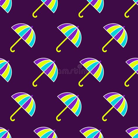 Seamless Umbrella Pattern Stock Vector Illustration Of Abstract