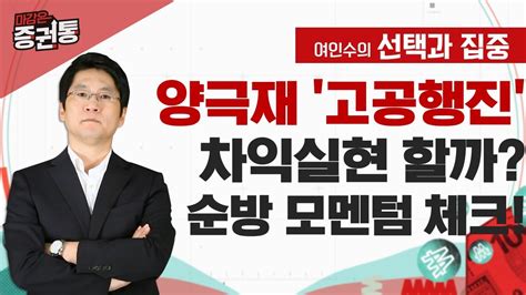 에코프로 포스코퓨처엠 대응 전략 And 순방 모멘텀 체크 여인수의 선택과 집중 Youtube