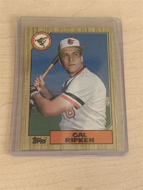 Rare Topps Cal Ripken Logo Print Error Baltimore Orioles