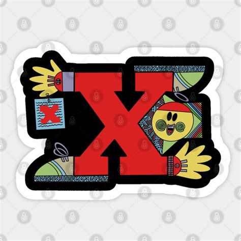 The Letter People Mr X Letter People Sticker Teepublic