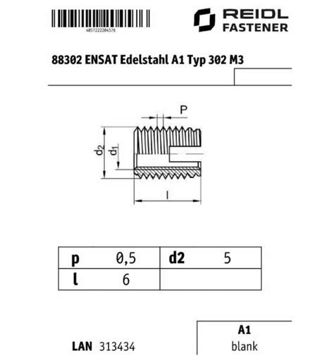 Ensat Edelstahl A Typ M Bei Reidl De Online Kaufen