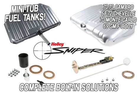 Sniper EFI Releases Mini Tub Compatible Fuel Tanks Holley Motor Life