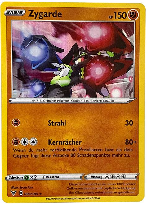 Bestelle Jetzt Zygarde Farbenschock Holo Rare Bei Geco