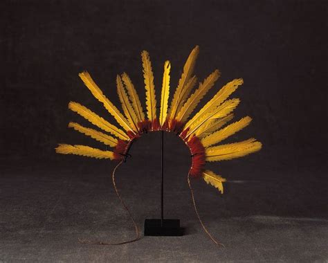 A Rare Collection Of Amazonian Feather Adornments Of Exceptional Colour And Condition From The