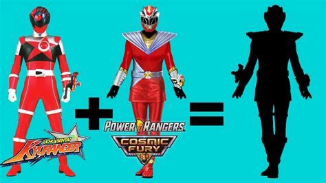 Red Ranger Kyuranger Fusion With Red Ranger Cosmic Fury Youtube