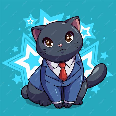 Design De Gatinho Desenho Animado De Casal De Gatos Fofos Vetor Premium