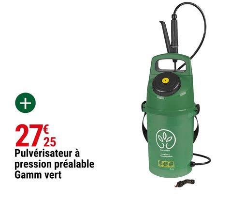 Promo Gamm Vert Pulv Risateur Pression Pr Alable Chez Gamm Vert